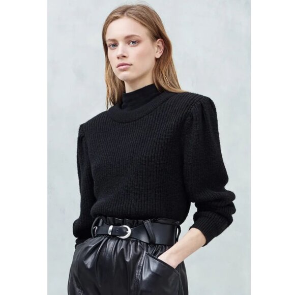 IRO Paris Hobson Alpaca Blend Sweater Black L - Picture 1 of 11